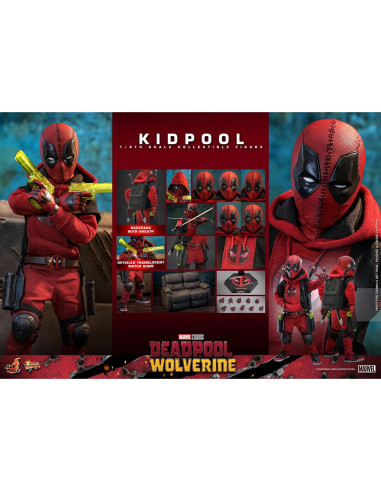 Figura de acción Kidpool Hot Toys 1/6 Marvel Comics