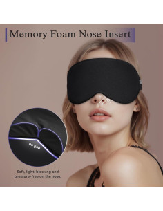 Máscara de Sueño ZLZQER Ajustable con Tela de Seda Fría 2