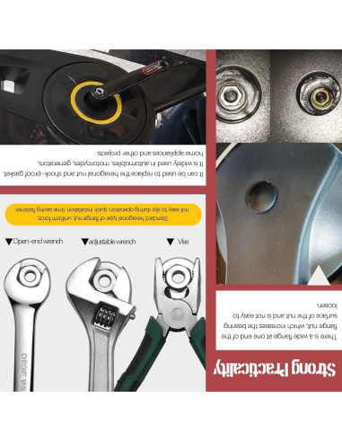 Hilitchi 100 Pcs Tuercas de Bloqueo Hexagonales Acero Inoxidable 304