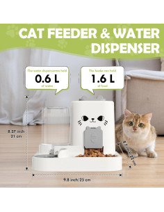 Alimentador Automático y Dispensador de Agua Outamateur 1.6L Gris 2