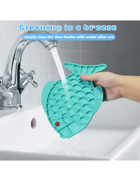 2 Comederos Lentos para Gatos Tekcoo, Silicona Antideslizante