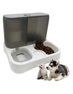 Dispensador Automático de Comida y Agua Kathson 2 en 1 1L/2.8L