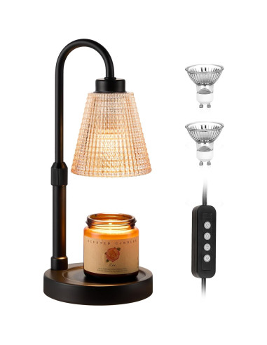 Lámpara Calentadora de Velas Innqoo Ámbar con Temporizador