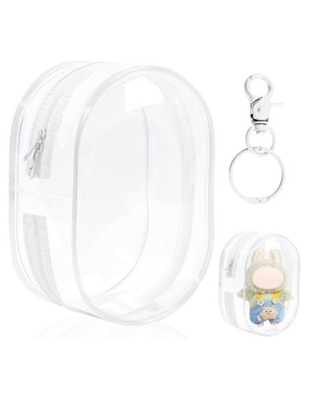 Estuche de exhibición PVC para muñecas de peluche 17cm - Blanco
