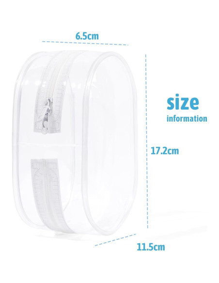 Estuche de exhibición PVC para muñecas de peluche 17cm - Blanco