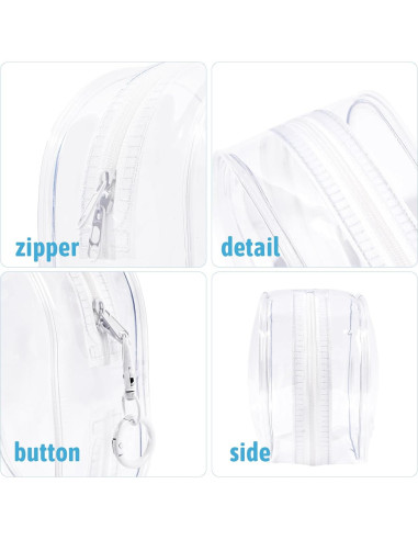 Estuche de exhibición PVC para muñecas de peluche 17cm - Blanco