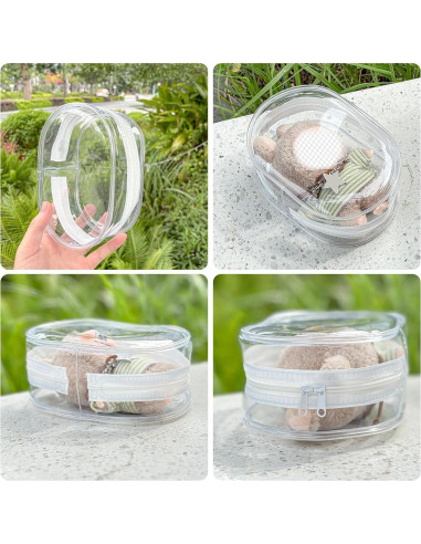 Estuche de exhibición PVC para muñecas de peluche 17cm - Blanco