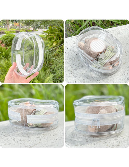 Estuche de exhibición PVC para muñecas de peluche 17cm - Blanco