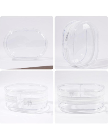 Estuche de exhibición PVC para muñecas de peluche 17cm - Blanco