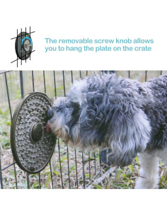 Alfombrilla de Lamer Avont para Perros y Gatos - Gris 15.5 cm 2