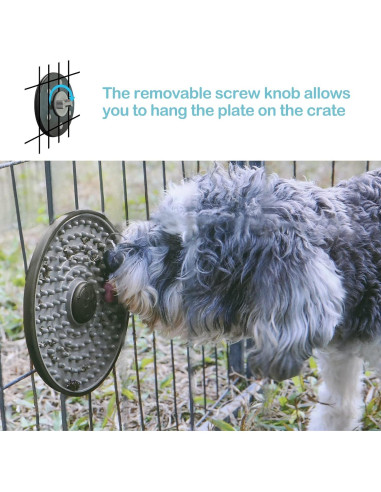 Alfombrilla de Lamer Avont para Perros y Gatos - Gris 15.5 cm