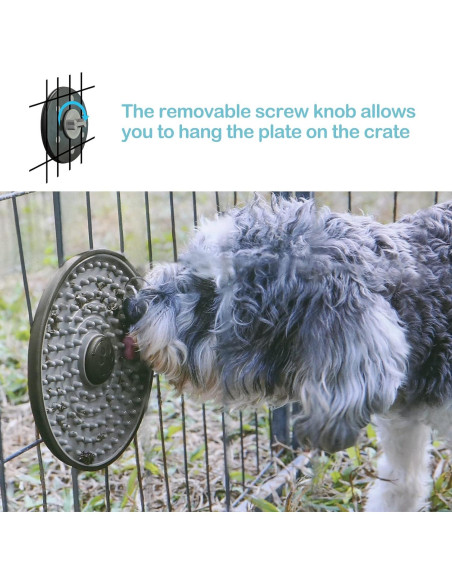 Alfombrilla de Lamer Avont para Perros y Gatos - Gris 15.5 cm