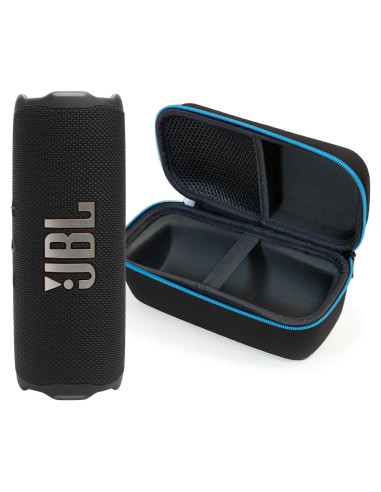 Altavoz Bluetooth JBL Flip 7 Negro + Funda Dura Protectora