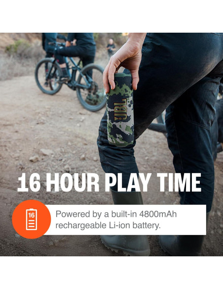 Altavoz Bluetooth JBL Flip 7 Negro + Funda Dura Protectora