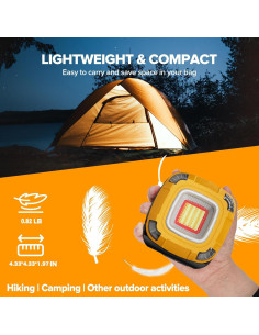 Luz de Trabajo Recargable 2000LM StoneBrook 6000mAh IPX5 2