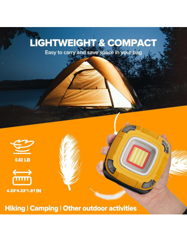 Luz de Trabajo Recargable 2000LM StoneBrook 6000mAh IPX5