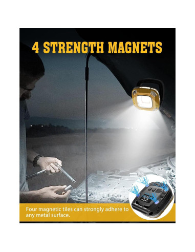 Luz de Trabajo Recargable 2000LM StoneBrook 6000mAh IPX5