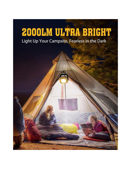 Luz de Trabajo Recargable 2000LM StoneBrook 6000mAh IPX5