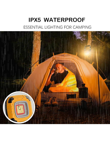 Luz de Trabajo Recargable 2000LM StoneBrook 6000mAh IPX5