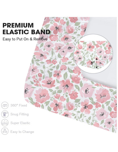 Sábanas ajustadas para cuna Little Grape Land 4 Pack Daliah Unicornio