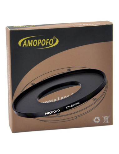 Adaptador de Anillo de Paso 43mm a 82mm AMOPOFO para Cámaras