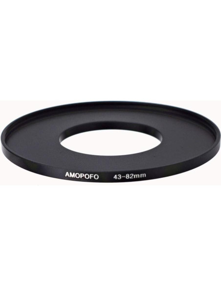 Adaptador de Anillo de Paso 43mm a 82mm AMOPOFO para Cámaras