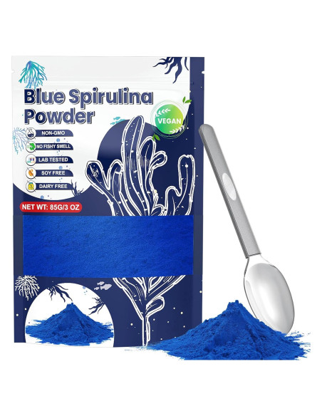 Polvo de Espirulina Azul IMakArt 85g Colorante Natural