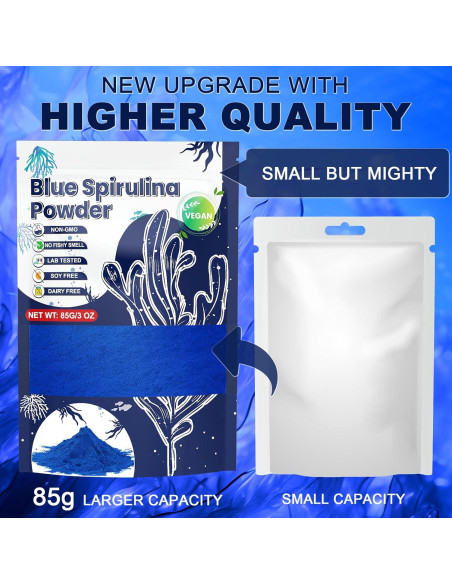 Polvo de Espirulina Azul IMakArt 85g Colorante Natural