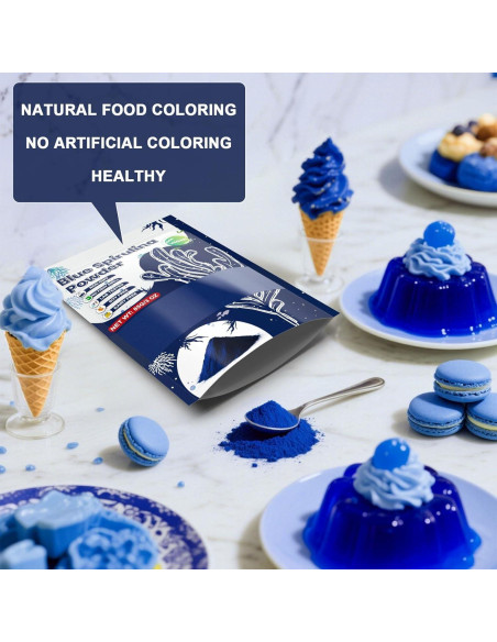Polvo de Espirulina Azul IMakArt 85g Colorante Natural