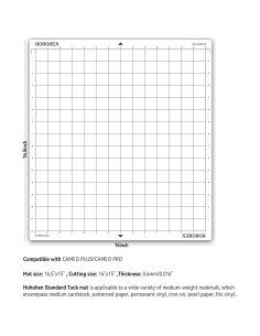 Alfombrillas de Corte Hohohen 35.56x38.1 cm 3 Paquete para Cameo 2