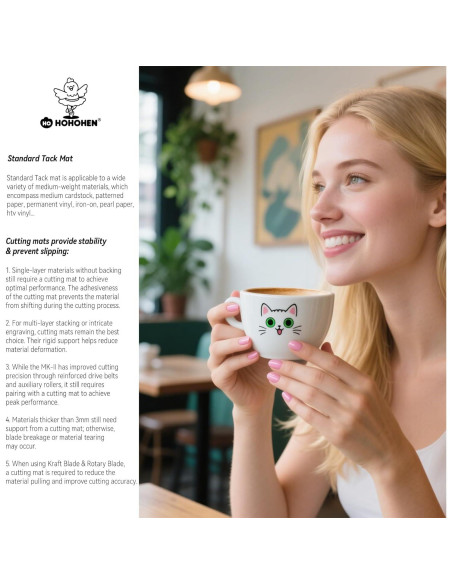 Alfombrillas de Corte Hohohen 35.56x38.1 cm 3 Paquete para Cameo