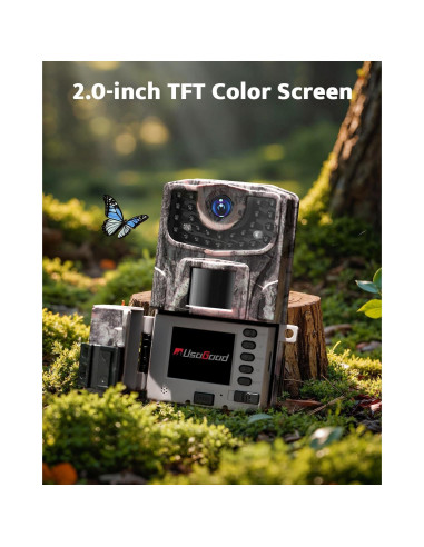 Cámara de Sendero Usogood 36MP 2K HD con Visión Nocturna