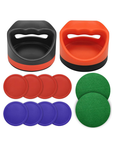 Set de Hockey de Aire TP - 2 Palas, 8 Discos y Fieltros