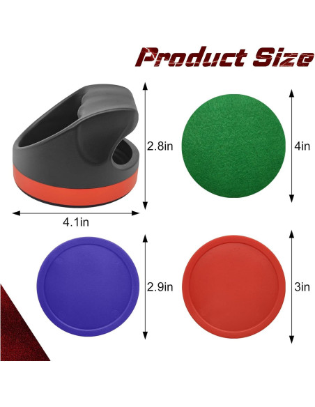 Set de Hockey de Aire TP - 2 Palas, 8 Discos y Fieltros