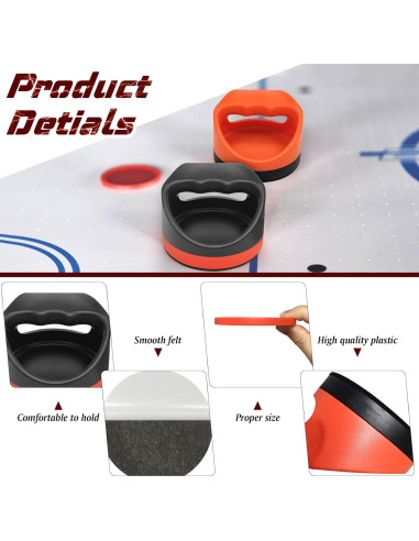 Set de Hockey de Aire TP - 2 Palas, 8 Discos y Fieltros