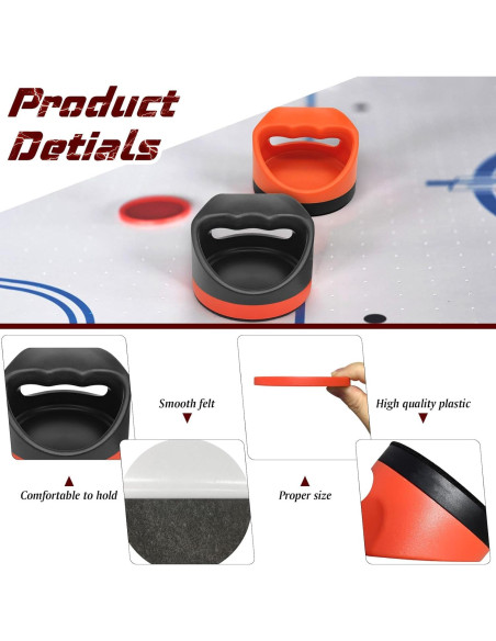 Set de Hockey de Aire TP - 2 Palas, 8 Discos y Fieltros