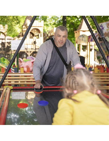 Set de Hockey de Aire TP - 2 Palas, 8 Discos y Fieltros