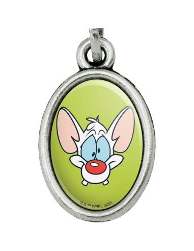 Marcador de Página de Metal Pinky y El Cerebro - 85mm