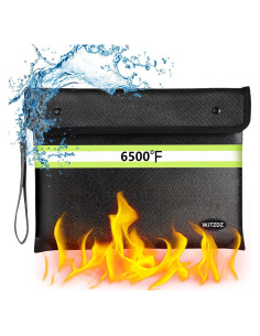 Bolsa Ignífuga WJTZDZ 6500F con Cremallera Impermeable