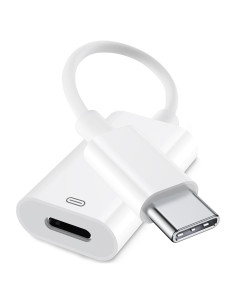Adaptador Denlane Lightning a USB C para Auriculares - Carga y Datos