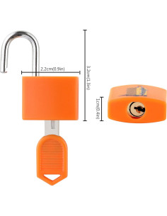 Candados de Equipaje Mini KL KALOO 4PCS con Llave - Colores Brillantes 2