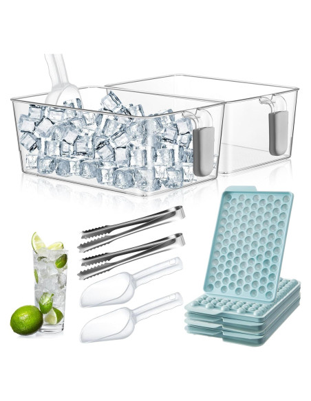 Contenedor de Hielo Havawish 10 Pcs con Moldes y Cucharas