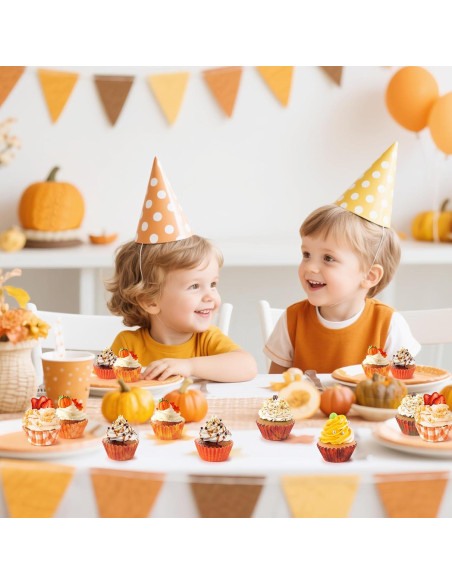Forros de Cupcake COcnny Mini Otoño 600pcs Papel Desechable