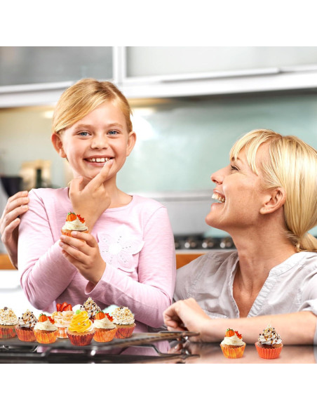 Forros de Cupcake COcnny Mini Otoño 600pcs Papel Desechable