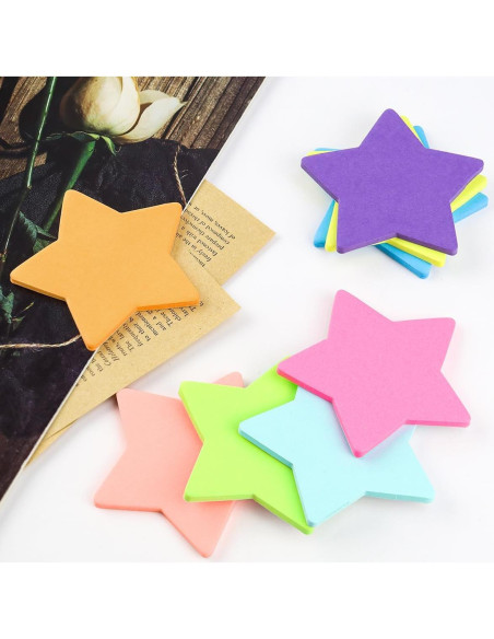 Notas Adhesivas en Forma de Estrella Yuntop - 240 Hojas Multicolor