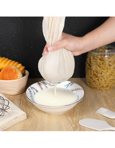 24 Paños de Queso de Algodón Sin Blanquear 61x61cm Exclaith