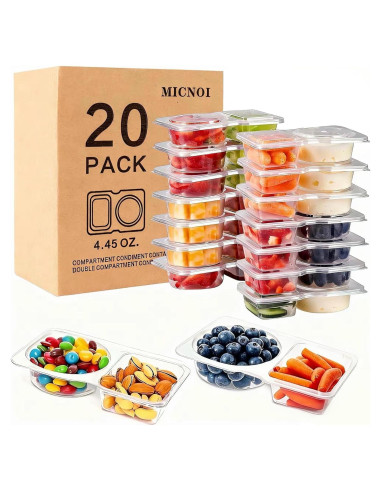 Contenedores de Snack Reutilizables MICNOI 20 Piezas Sin BPA