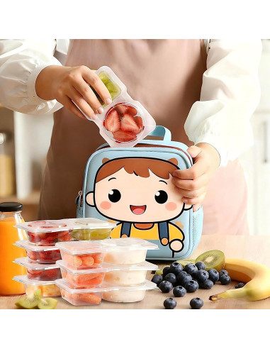 Contenedores de Snack Reutilizables MICNOI 20 Piezas Sin BPA