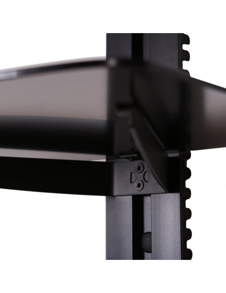 Estante Flotante FITUEYES de 2 Niveles para TV Negro