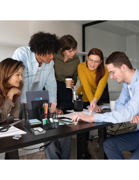 Set de Organizador de Escritorio 13 en 1 SYMDROMIA Negro